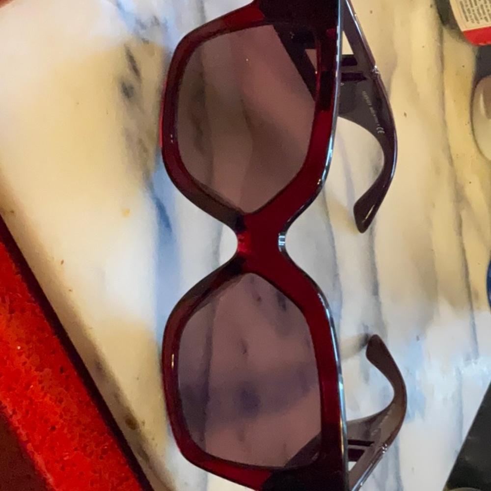 Versace red sunglasses